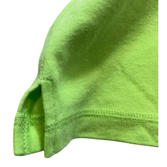 Quacker Factory Womens Beaded V-Neck Tee Top 2X Green Short Sleeve Cotton - Picture 6 of 11